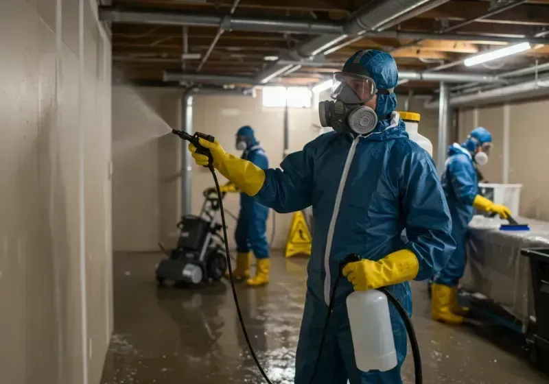 Basement Sanitization and Antimicrobial Treatment process in Marianna, FL